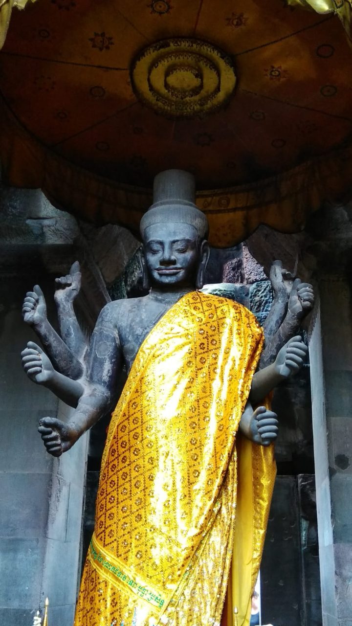 Lord Vishnu, the main deity