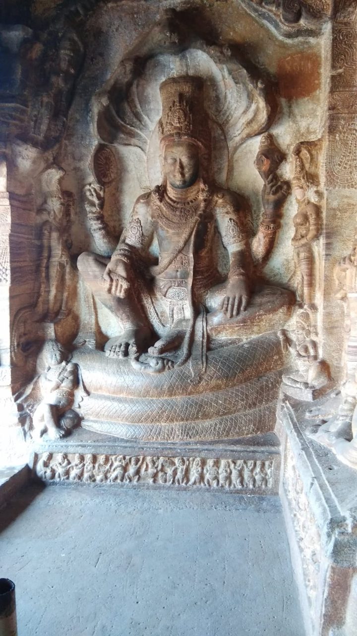 The carving in Cave 3