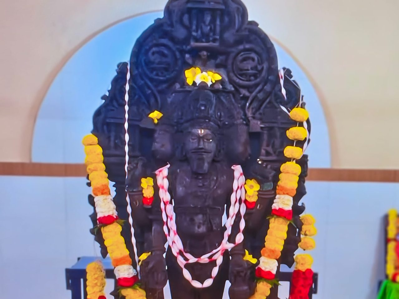Lord Brahma in the shrine