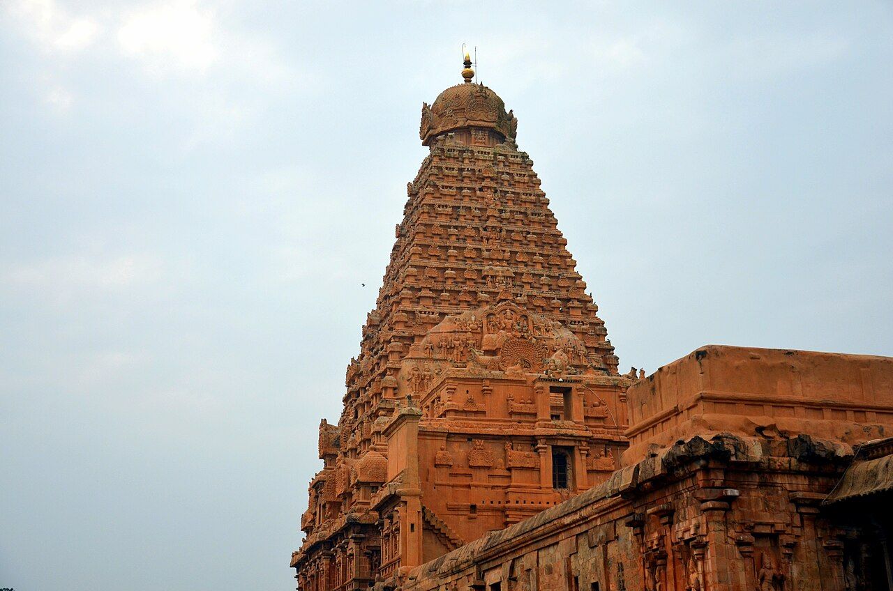 The vimana, 216 ft high