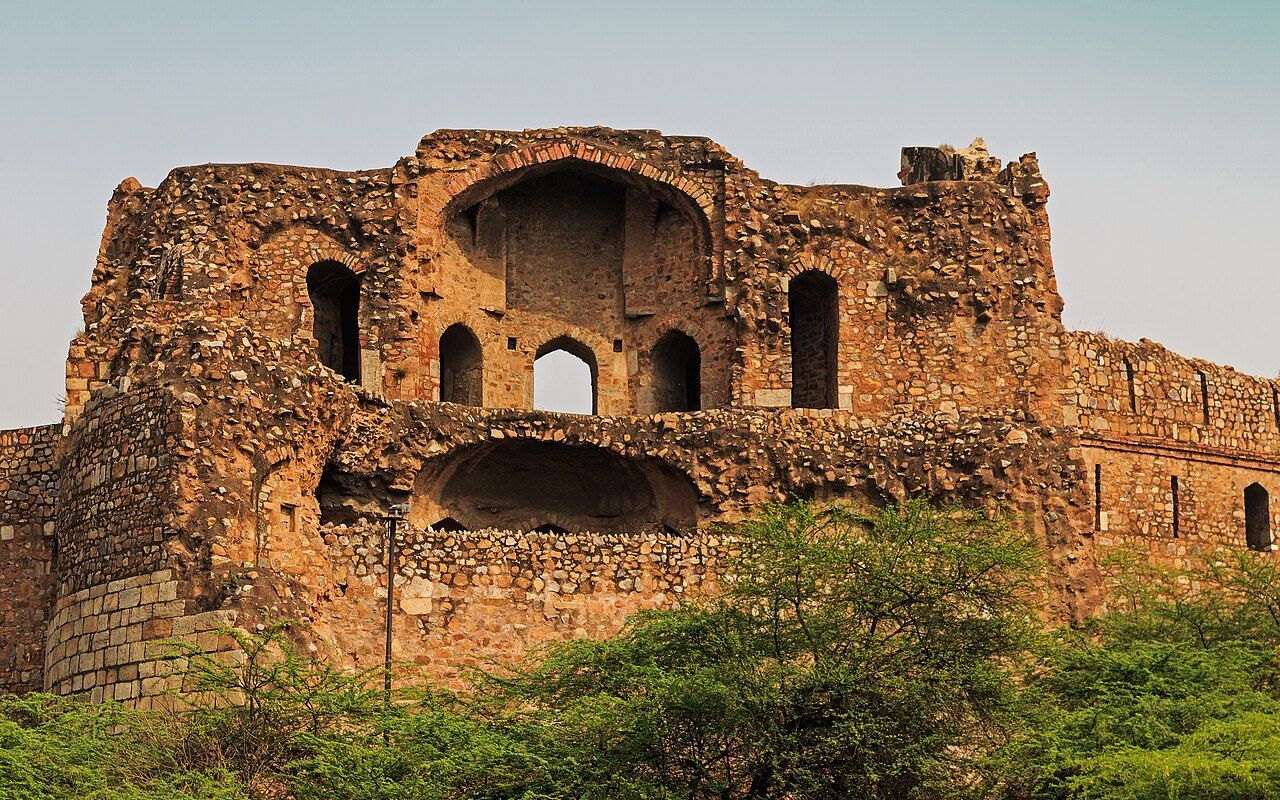 Purana Qila, the Pandavas' Indraprastha, next to the temple