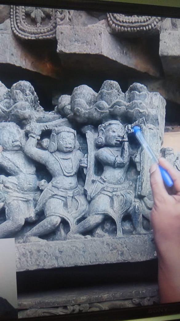 Detail of the carving
