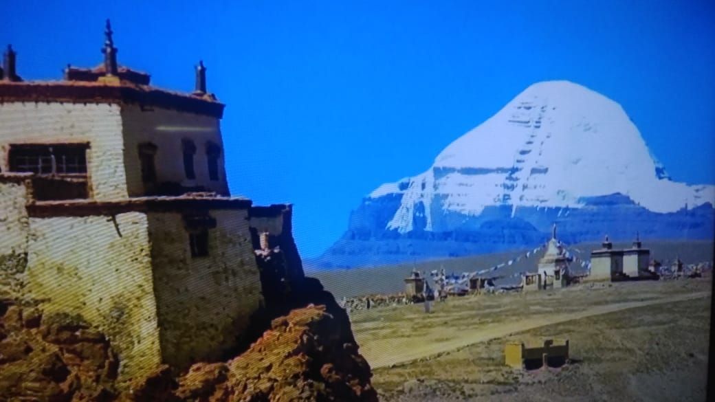 Kailash from a monastery